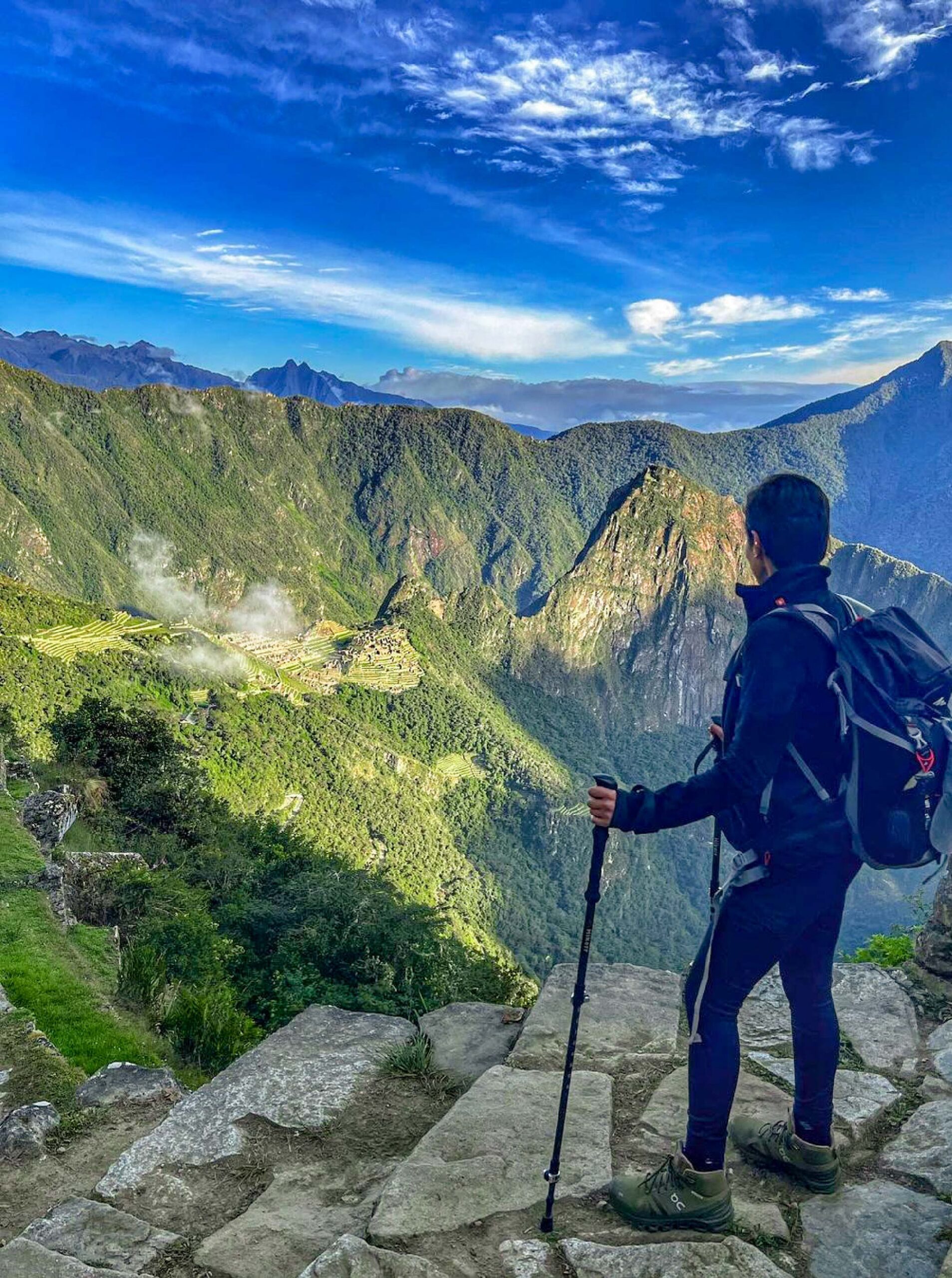 trekking to machu picchu